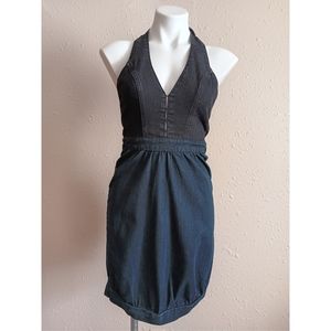 Maria Valentina Denim Jean Mini Dress